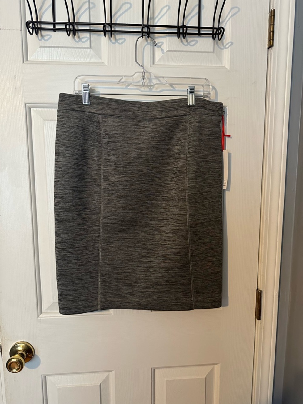 NWT Elle Dark Gray Ponte Pencil Skirt